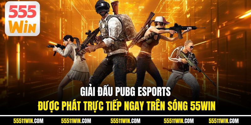 Giải đấu PUBG eSports được phát trực tiếp ngay trên sóng 55WIN